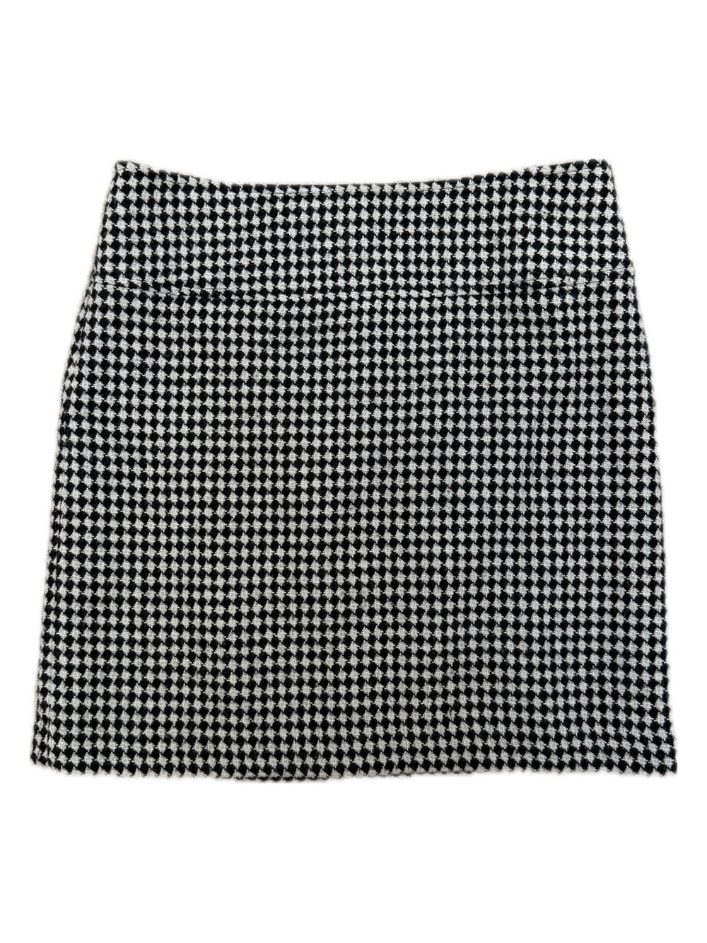 Talbots Black and White Houndstooth Skirt